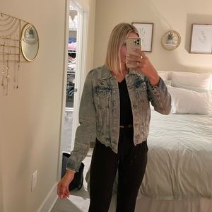 Free People Denim Jean Jacket Size Small